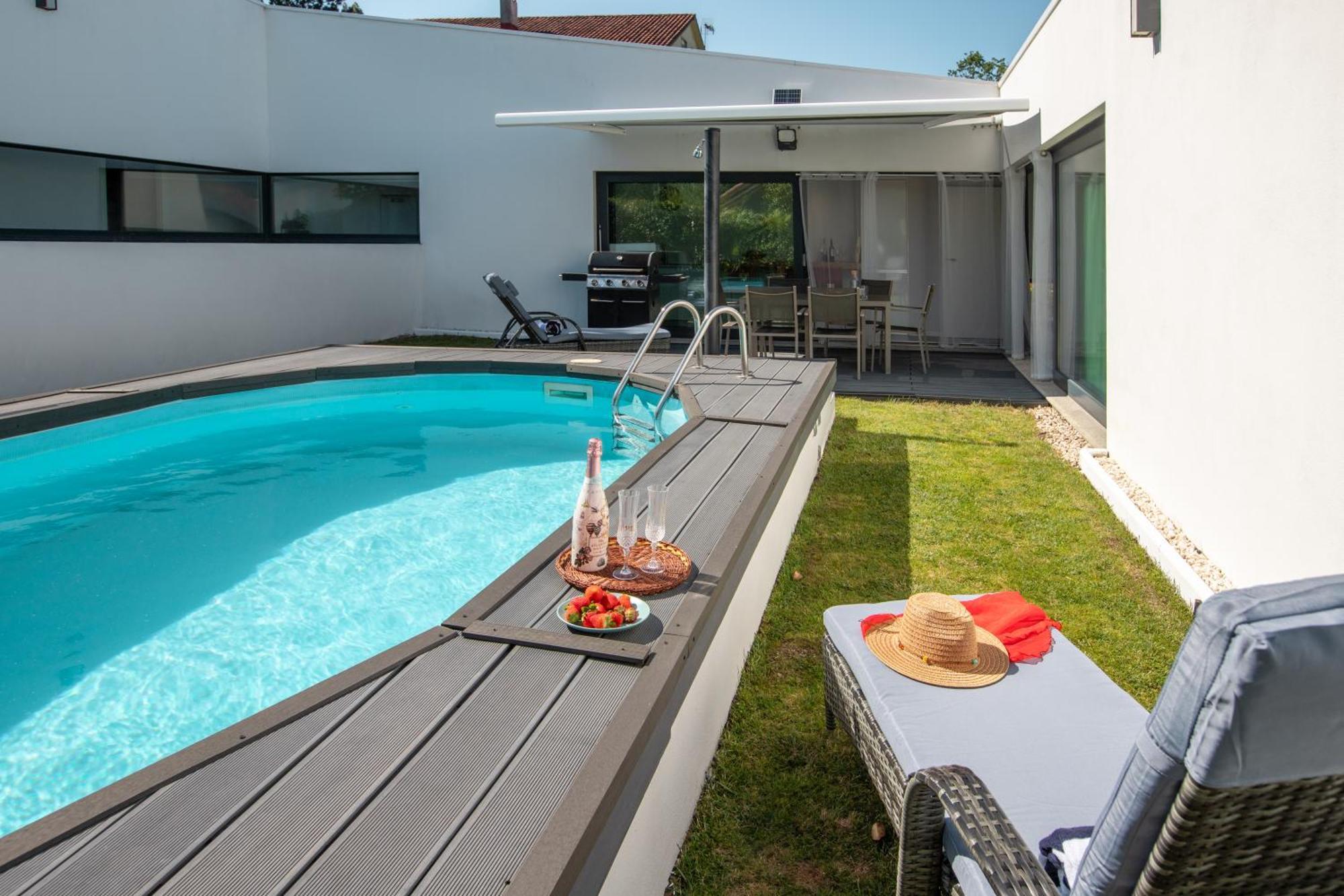 Villa con piscina y jardín, Santiago de Compostela Teo Exterior foto